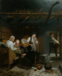 Bedstefars velsignelse af Adolph Tidemand