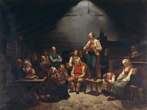 Haugianer af Adolph Tidemand