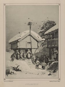 Illustration hentet fra bogen Norge produceret i tegninger af Asbjørnsen, P.Chr. og udgivet af Chr. Tønsberg (nr. 1848) af Adolph Tidemand