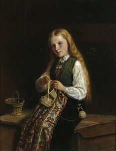 Lille Synneave af Adolph Tidemand