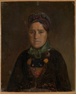 Portræt af Ingeborg Skjønne fra Numedal af Adolph Tidemand