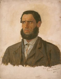 Portræt af fangen Carl Gustav Svendsen af Adolph Tidemand