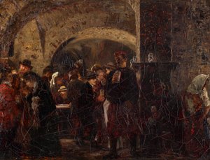 Esterházykeller i Wien af Adolph Menzel