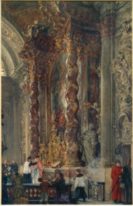 Højalteret for kvindernes kollegiale kirke i München af Adolph Menzel