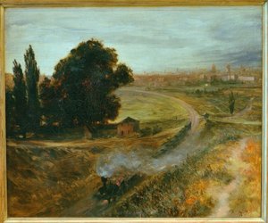 Berlin-Potsdamer Bahn af Adolph Menzel