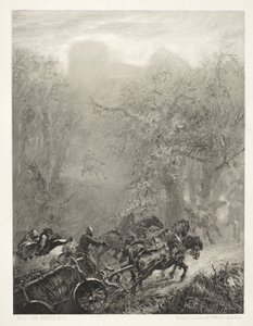 Essay om Stone with Brush and Scraper: The Convoy of Prisoners through a Woods af Adolph Menzel