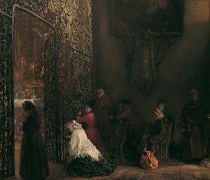 tidlig messe af Adolph Menzel