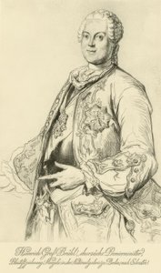 Heinrich von Brühl / Menzel efter Silvestre af Adolph Menzel