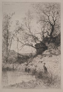 En dam, 1867. af Adolphe Appian