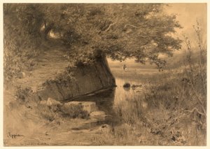 Landskab (La source a Montalieu) af Adolphe Appian