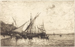 Monacos havn af Adolphe Appian