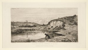En sten i de fælles områder i Rix (Ain) af Adolphe Appian