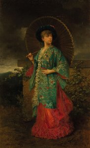 Portræt af Helene af Mecklenburg-Schwerin 1814-1858, hertuginde af Orleans, 1883. af Adolphe Aze