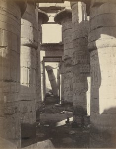 Øvre Egypten, Hypostyle Hall i Karnak, ca. 1870.