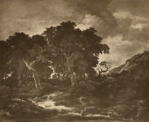Landskabsmaleri af Ruysdael af Adolphe Braun