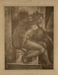 Rom – Vatikanpaladset, Det Sixtinske Kapel, Michelangelo. af Adolphe Braun
