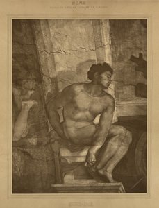 Rom - Vatikanpaladset, Det Sixtinske Kapel, Michelangelo af Adolphe Braun