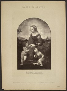 [Jomfruen i haven af Raphael, Musée du Louvre]. af Adolphe Braun