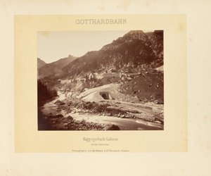 Gotthard-jernbanen: Häggrigerbach-galleriet med den øverste linje