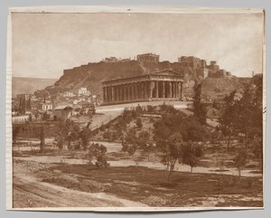 Udsigt over Akropolis af Adolphe Braun and Co.