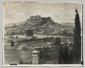 Udsigt over Akropolis af Adolphe Braun and Co.