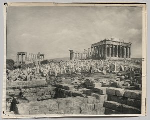 Udsigt over Parthenon af Adolphe Braun and Co.
