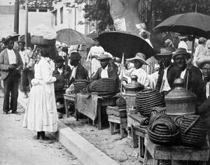 Sælgere af rebtobak, Jamaica, c1905.