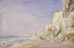 Klipper nær Dieppe, 1862