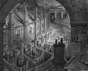 Over London med jernbane, 1872 af Adolphe Francois Pannemaker