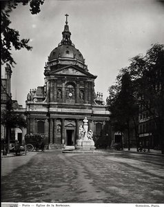 Sorbonne-kirken bygget af Jacques Lemercier (ca. 1585-1654) i 1635-53 af Adolphe Giraudon