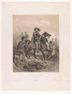 General Giuseppe Garibaldi som kommandør i slaget ved Varese Le General Garibaldi (titel på objekt)