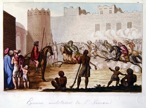Militære øvelser i Yemen af Adolphe Joseph Thomas Monticelli