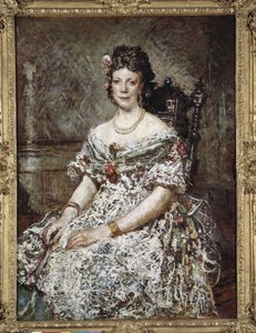 Portræt af Madame Pascal af Adolphe Joseph Thomas Monticelli