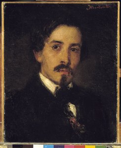 Formodet portræt af maleren Ferdinand Viola, 1859 (olie på lærred)