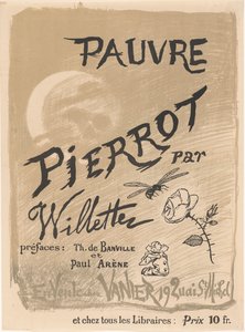 Plakat for Pauvre Pierrot af Adolphe Léon Willette af Adolphe Leon Willette