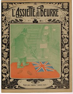 Cover af "" The Butter Plate"", Satirique en Colours af Adolphe Leon Willette