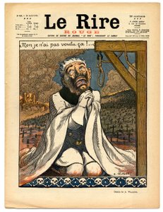 Cover af "" Den røde latter", Satirisk i farver af Adolphe Leon Willette