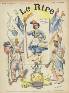 Illustration til Le Rire af Adolphe Leon Willette