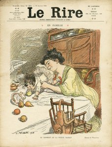 Illustration af Adolphe dit Willette (1857-1926) til forsiden af Le Lire af Adolphe Leon Willette