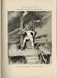 Illustration af Adolphe dit Willette (1857-1926) i Le Courrier francais, nr. 4 af Adolphe Leon Willette