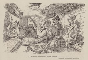 Only the English Know How to Travel (litografi) af Adolphe Leon Willette