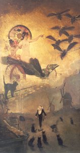 De sorte katte af Adolphe Leon Willette