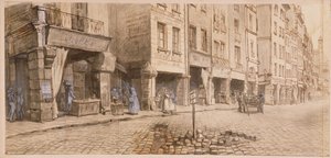 A Street (pen & blæk og wc på papir)