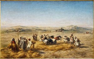 Fransk: Aflæsning af hvede i Algeriet af Adolphe Pierre Leleux