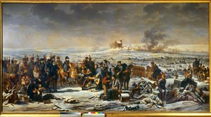 Preussens og Polens kampagne (1806-1807) "" Napoleon I (1769-1821) på slagmarken Eylau 9/02/1807" Maleri af Adolphe Roehn (1780-1867) 1807 Boissy saint Leger. Grosbois Slot