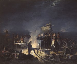 Napoleons bivuak på slagmarken Wagram natten fra den 5. til den 6. juli 1809, 1