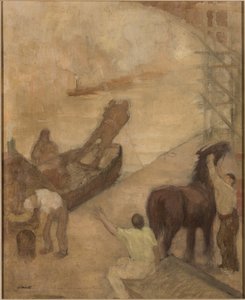 Manchester Ship Canal af Adolphe Valette