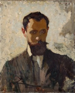 Self Portrait Study, ca. 1912 (olie på lærred)