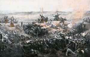 Indtagelse af Malakoff af den franske hær, 1855 af Adolphe Yvon