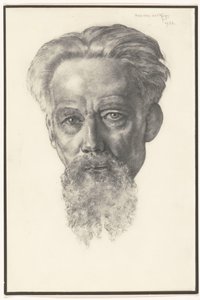 Fotoreproduktion af et portræt af en mand af Han van der Kop af Adriaan Bijl